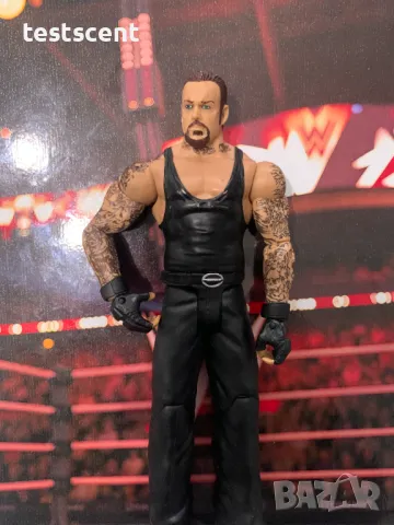 Екшън фигура WWE The Undertaker Гробаря Basic series играчка Mattel short hair, снимка 3 - Колекции - 48829994