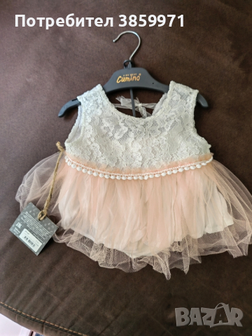 бебешка рокля с гащички 68 размер , снимка 1 - Бебешки рокли - 45069640