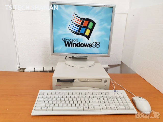 ⭐Продавам ретро компютър Compaq Deskpro EN SFF с много ретро игри⭐, снимка 2 - Антикварни и старинни предмети - 51320461