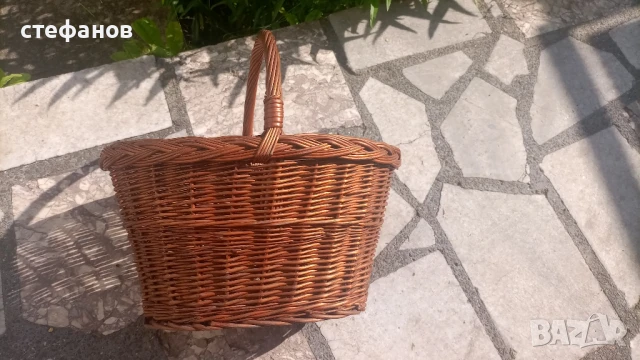 Две големи здрави кошници, ръчно плетени от едно време, снимка 7 - Антикварни и старинни предмети - 50734765