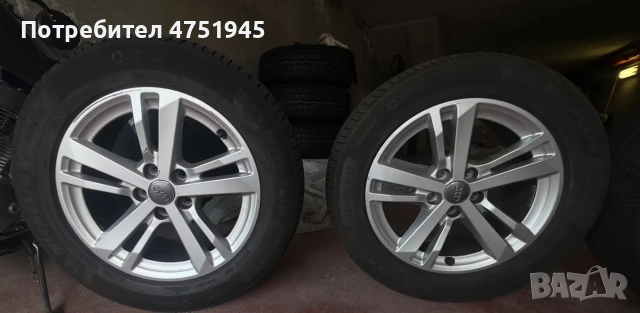 235 55 17 Джанти с гуми Ауди, снимка 3 - Гуми и джанти - 53929315