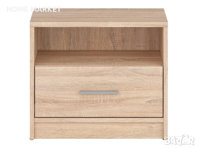 Нощно шкафче NEPO PLUS KOM1S корпус и фронт дъб сонома   Материал - ПДЧ   Цвят - корпус и фронт дъб , снимка 2 - Шкафове - 52575532