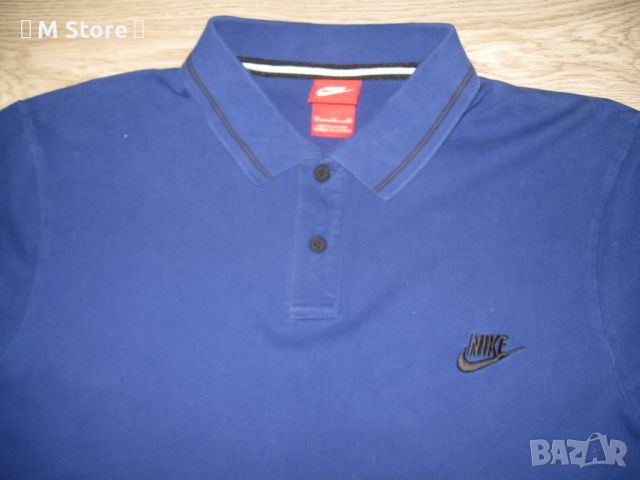 Nike  мъжка памучна тениска с яка XL размер, снимка 1 - Тениски - 46088191