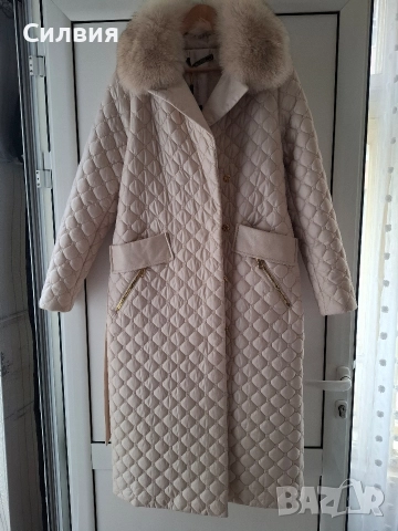 Дълго яке с яка от лисица , снимка 8 - Якета - 52566902