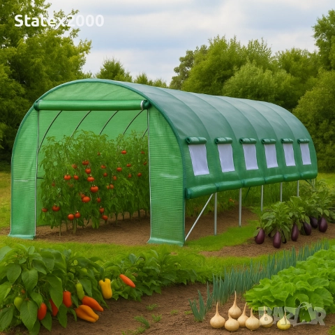 НОВО! Оранжерия с навиващо покривало, снимка 2 - Оранжерии - 52752262