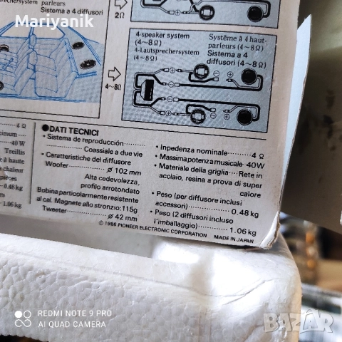 Pioneer TS-1002, снимка 4 - Тонколони - 52410400
