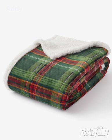 Двустранно одеяло с шерпа, снимка 1 - Олекотени завивки и одеяла - 45423880
