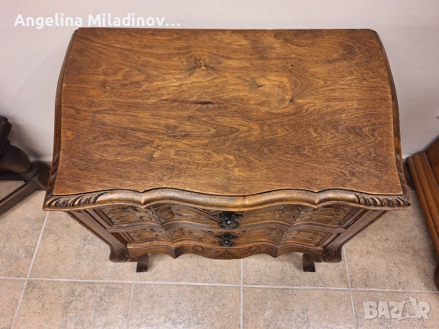 Скрин дъб с богата дърворезба , снимка 8 - Скринове - 53773353