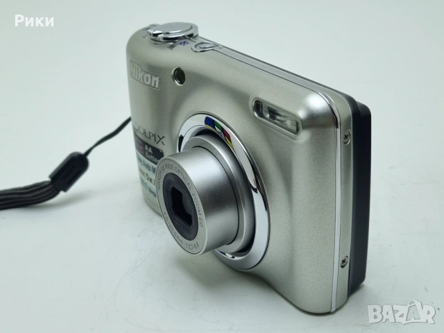 Nikon Coolpix L23 10.1MP Silver Digital Camera 5x Zoom, снимка 6 - Фотоапарати - 53804801