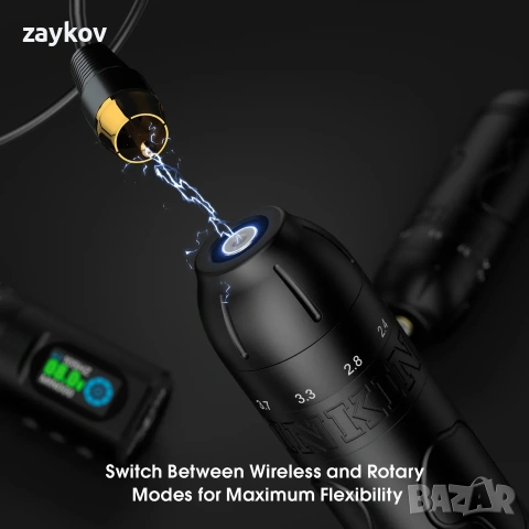 Безжична машина за татуировки Ink Inkflexo с регулируем ход, снимка 2 - Друга електроника - 53976757