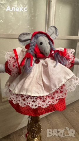 Винтидж Коледно мишле– ръчно изработено. Норвегия., снимка 3 - Декорация за дома - 52515447