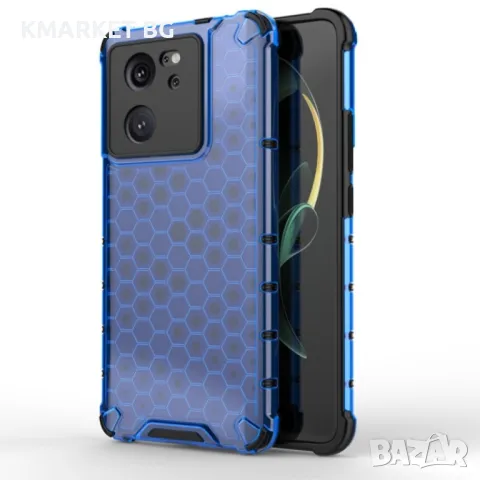 Xiaomi 13T Pro Силиконов Калъф Honeycomb TPU и Протектор, снимка 6 - Калъфи, кейсове - 48151705