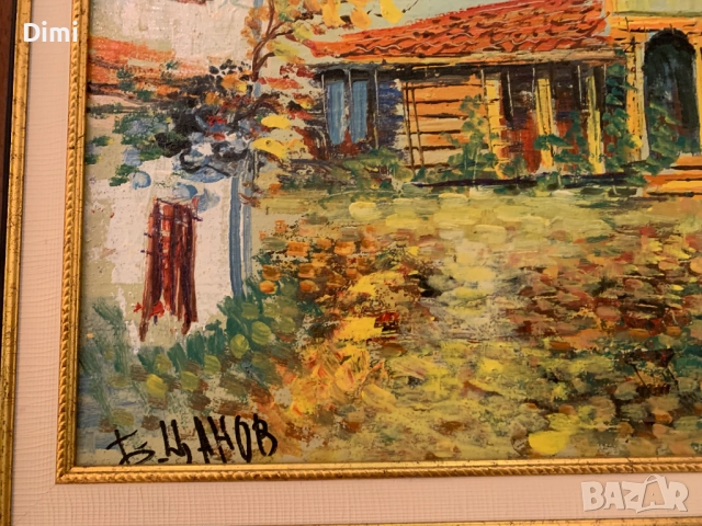БОРИСЛАВ ЦАНОВ масло/платно пейзаж, снимка 3 - Картини - 52838595
