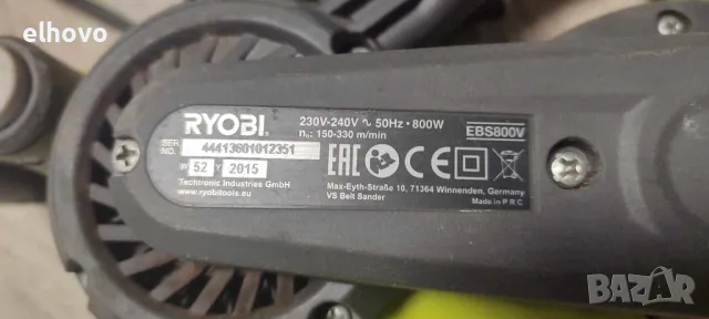 Лентов шлайф RYOBI EBS800V, снимка 3 - Други инструменти - 48141632