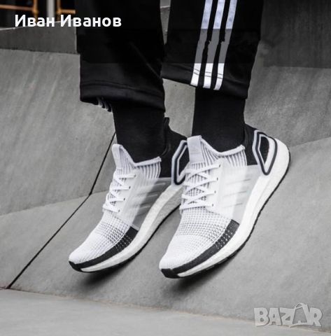 оригинални маратонки ADIDAS ULTRABOOST 19 "PANDA"  номер 44-44,5, снимка 1 - Маратонки - 46351386