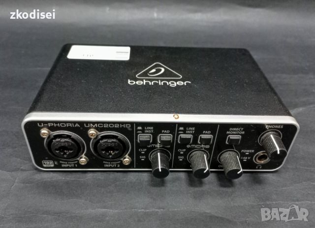 Звукова карта BEHRINGER - UMC2002HD, снимка 1 - Други - 46100684