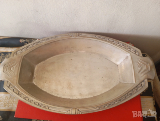 Посребрена купа,панер арт нуво, снимка 5 - Антикварни и старинни предмети - 54253363