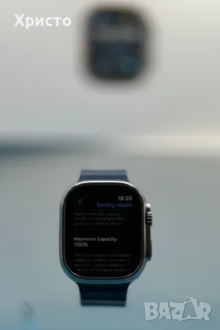 ГАРАНЦИОНЕН!!! Смарт часовник Apple Watch Ultra 2, 49 мм, Cell, Titanium Case, Blue Ocean Band, снимка 6 - Смарт часовници - 46838854