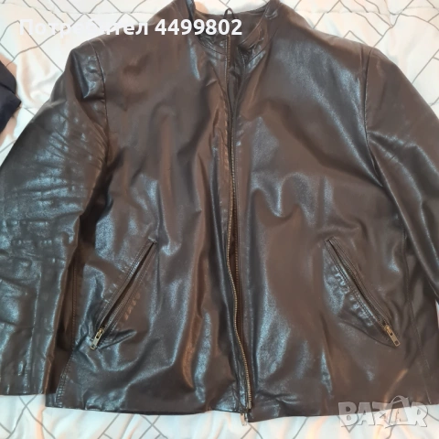 Мъжко кожено яке от агнешка кожа, поръчково, снимка 5 - Якета - 53228838