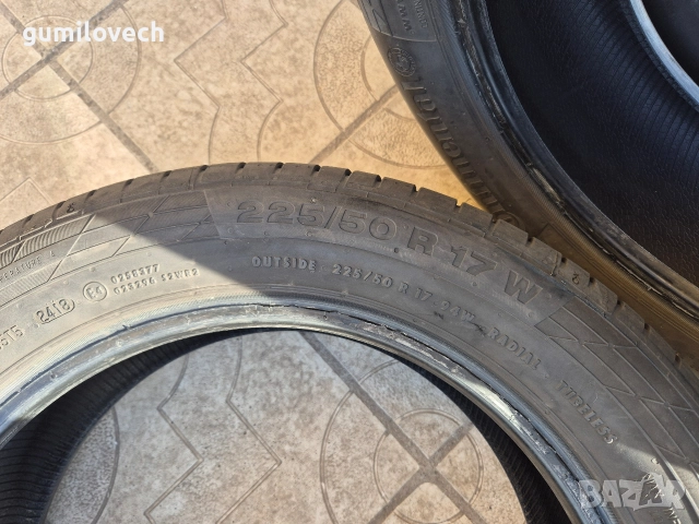 4бр.летни гуми 225/50/17 94 W Continental ContiSportContact 5, снимка 9 - Гуми и джанти - 52622587