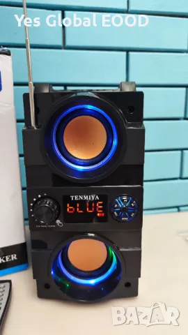 60W преносими Bluetooth високоговорители със субуфер, стерео бумбокс, снимка 3 - Bluetooth тонколони - 47205787