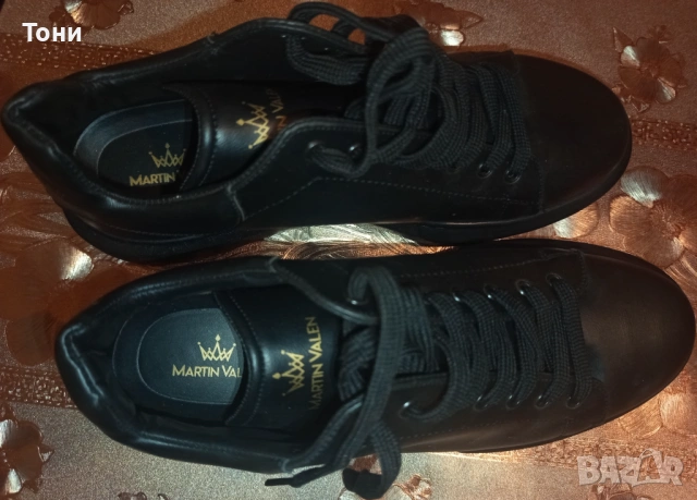 MARTIN VALEN Оригинал Нови Мъжки Обувки Изцяло от Естествена Кожа 44, снимка 2 - Маратонки - 53624940