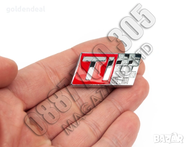 Емблема Alfa Romeo TI за 147 за задния капак метална хром и емайл, снимка 4 - Аксесоари и консумативи - 53747704