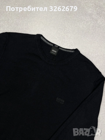 Hugo Boss wool 100% оригинален пуловер размер XL, снимка 3 - Пуловери - 52393428