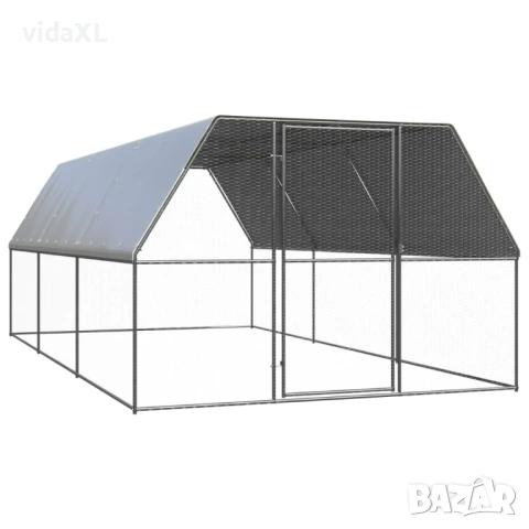 vidaXL Външна клетка за пилета, 3x6x2 м,(SKU:3154377.)
