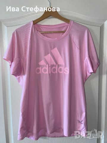 Оригинална спортна бебешко розова елегантна блуза Adidas adidas Адидас  тениска  T-Shirt 👕 , снимка 8 - Тениски - 46230987