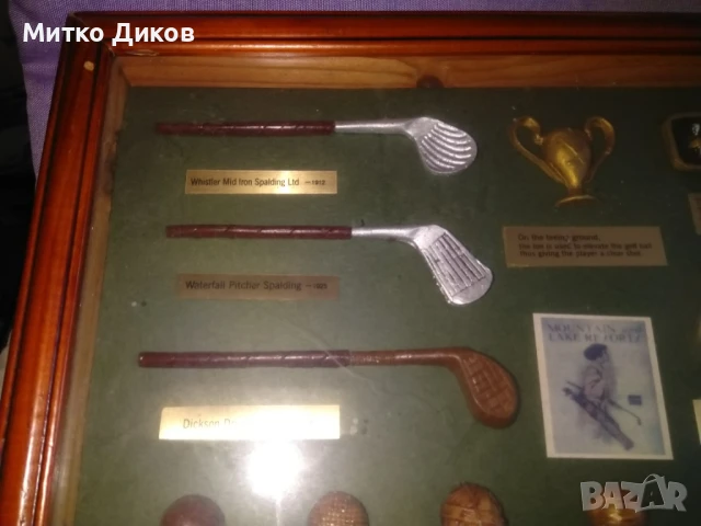  History of Golf Историята на голфа рамкирана нова 32х23см, снимка 2 - Голф - 51080106
