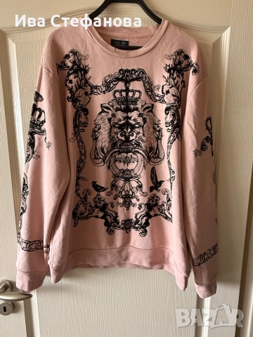 Телесно розова  памук памучна интересна  блуза Zara man zara 