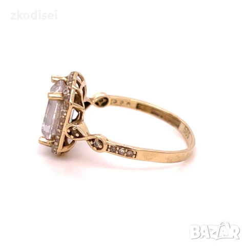 Златен дамски пръстен 2,77гр. 14кр. проба:585 размер:56 модел:33072-1, снимка 2 - Пръстени - 51040144