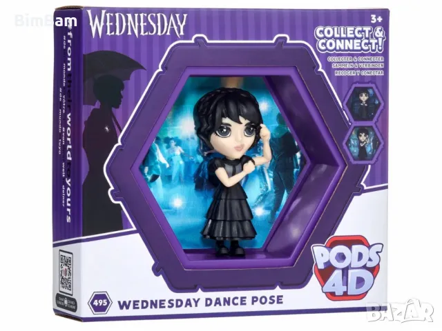 Колекционерска статуетка-кукла Wednesday Addams Pods 4D, снимка 1 - Кукли - 49268704