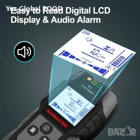 HANMATEK SF2 Стенен скенер за кабели и метал, снимка 6 - Други инструменти - 53634504