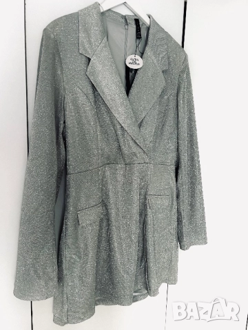 Разпродажба Официален блейзър гащеризон с блестяща сребриста нощна Нов, снимка 2 - Гащеризони - 52881437