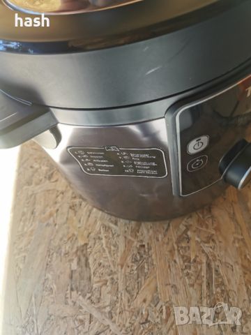 Tefal Turbo Cuisine & Fry, 7,6 л електрическа тенджера под налягане с капак за въздушен фритюрник, п, снимка 9 - Други - 45267474