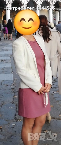 Елегантна рокля за повод, S ( лилаво, пепел от рози) , снимка 8 - Рокли - 50059763