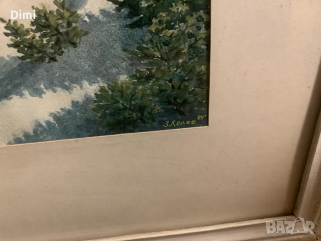 ЗДРАВКО КОЛЕВ акварел, снимка 4 - Картини - 52827052