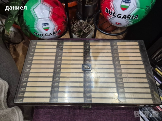 Куфарче с 56 бр. японски аудио касети TDK SA90 "златни" - TYPE II с хубава музика + ПОДАРЪК