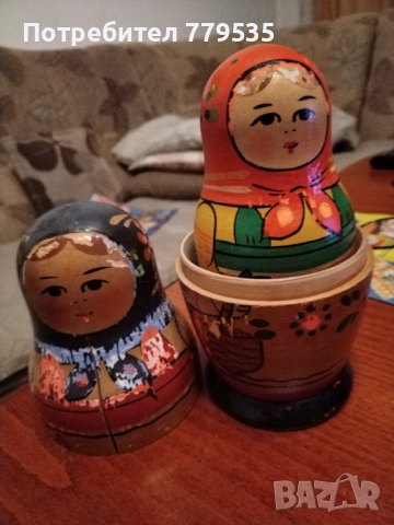 КРАСИВА СЪВЕТСКА МАТРЬОШКА ОТ 80 – ТЕ, снимка 2 - Антикварни и старинни предмети - 52586081