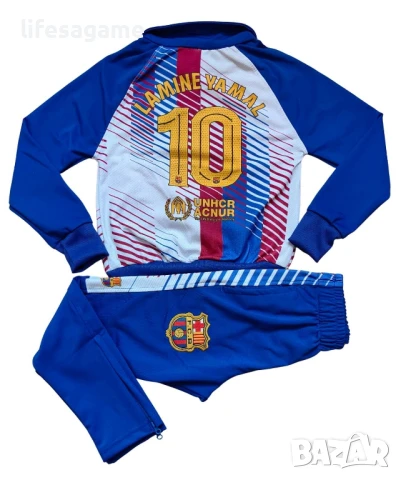 Детско - юношески футболен екип Барселона комплект Ямал 10 анцуг Barcelona Yamal 