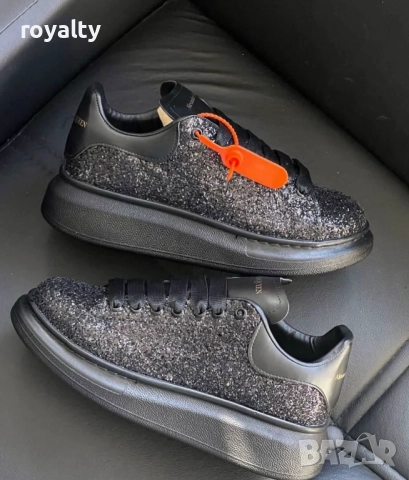 Alexander McQueen Черни Дамски Маратонки с Камъни 36-40 Номер 