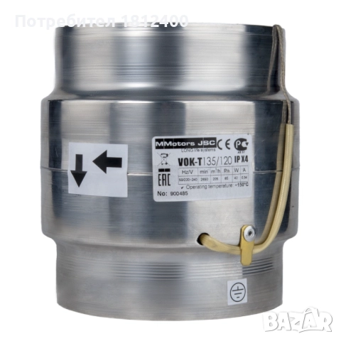 Канален вентилатор ВОК високотемпературен, термодатчик, двойнокапсуловани "NSK Japan" ЛАГЕРИ -5%, снимка 6 - Вентилатори - 52282458