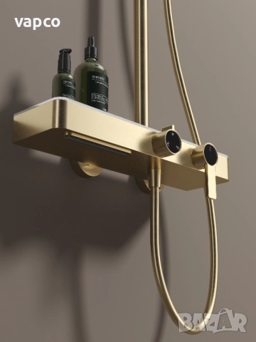 Луксозен душ в златен цвят D29, снимка 4 - Душове - 51488967