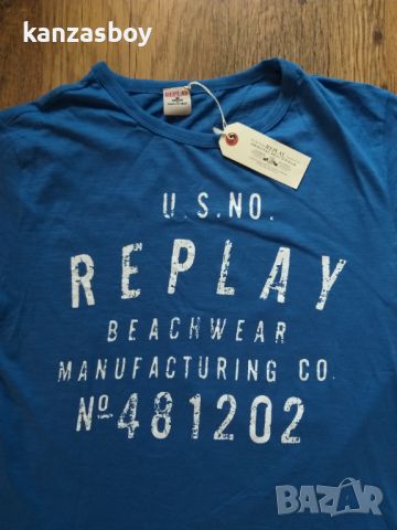 replay beachwear - страхотна мъжка тениска НОВА, снимка 1 - Тениски - 45424950