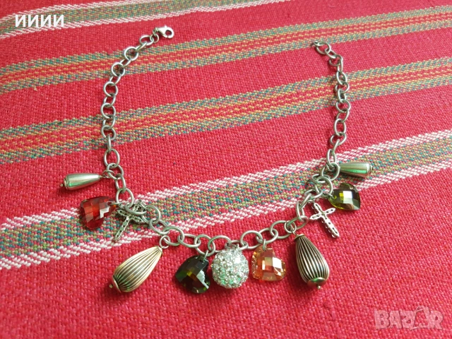 Сребърен ланец колие, снимка 3 - Колиета, медальони, синджири - 53738189
