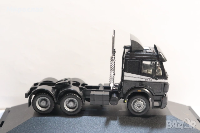 HERPA H0 1/87 MERCEDES BENZ 2448 ВЛЕКАЧ КАМИОН КОЛИЧКА МОДЕЛ, снимка 10 - Колекции - 53570940