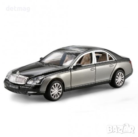 Метална количка MERCEDES MAYBACH S62 МАЩАБ 1/24 , снимка 2 - Колекции - 45694275