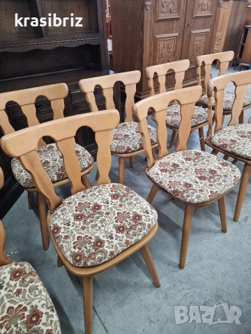 Масивни Трапезни Столове-10 броя-внос от Германия!ОБЯВЕНАТА ЦЕНА Е ЗА БРОЙ!, снимка 4 - Столове - 53563796